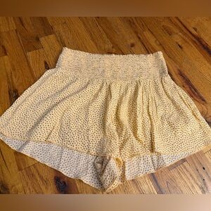 Aerie High Waist Tan Polka Dot Women's Shorts